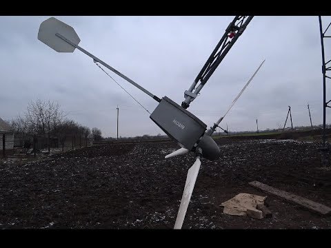 Видео: Восхождение Ветрогенератора БИЗОН к мачте, длиною в восемь лет