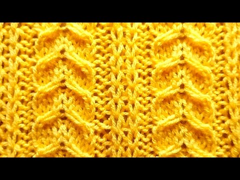 Видео: Как связать объемный узор для теплых вещей легко
