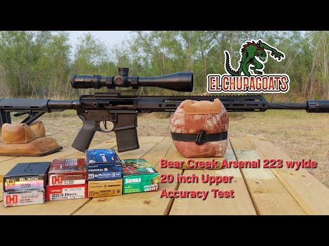 Видео: Тест точности Bear Creek Arsenal 223 Wylde 20 дюймов
