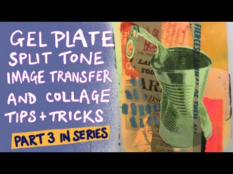 Видео: Часть 3 — Гелевая пластина и перенос изображения/коллаж