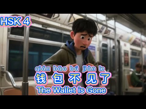 Видео: Медленный Китайский Истории HSK4: [钱包不见了] - Легкое Аудирование и Чтение для Начинающих!