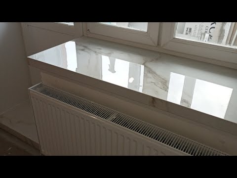 Видео: Изготовление и установка подоконника из керамогранита в комнате