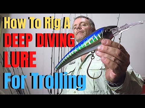 Видео: Как оснастить глубоководную приманку для троллинга Nomad Minnow DTX 220 LRS