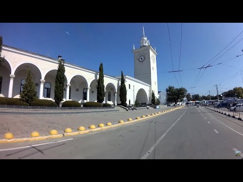 Видео: На автобусе от Симферополя до Алушты