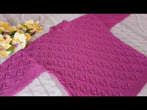 Видео: Джемпер из Ализе Беби Бест. Обзор. Расчёты. Примерка #knitting #вязание #джемперспицами