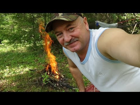 Видео: Одиночный поход с ночевкой."МОЛНИЕНОСНЫЙ".Часть 2.