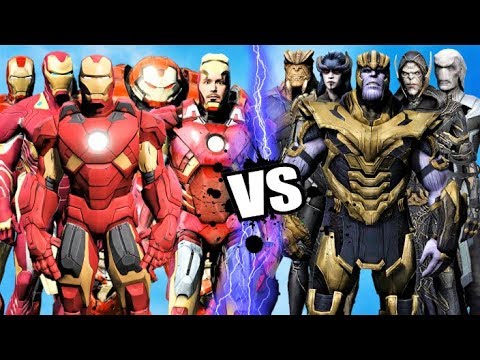 Видео: КОМАНДА IRON-MAN против THANOS - ЭПИЧЕСКАЯ БИТВА