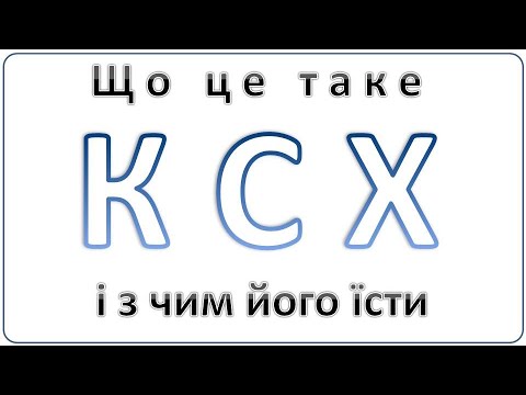 Видео: КСХ - що це таке?