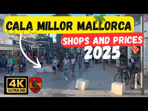 Видео: 🌴 Майорка 2025 | Cala Millor Mallorca Shops and Prices | Прогулка по магазинам 4K