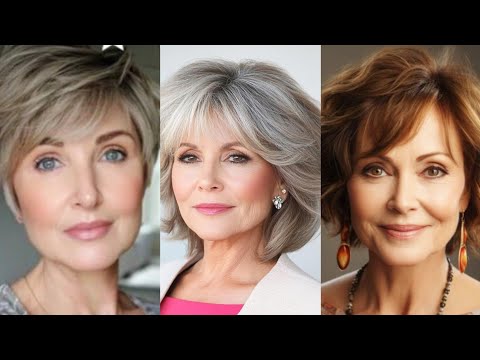 Видео: Стрижка для женщин 50+, 60+ и 70+ — женская стрижка