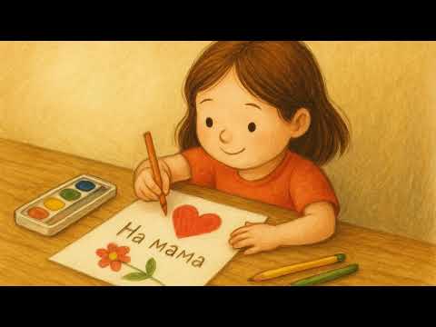 Видео: Картичка за Мама.Весело Детско Стихче