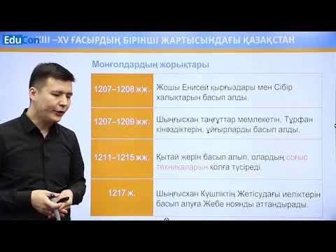 Видео: Моңғолдардың Қазақстан жерін жаулап алуы