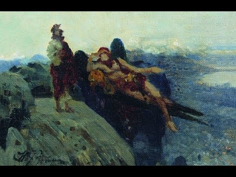Видео: "Слово в образе"- художник И. Репин эскизы к утраченной  картине "Отыди от Меня, сатана"