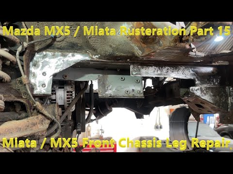 Видео: Как отремонтировать переднюю часть Mazda MX5 / Miata: огромные ржавые отверстия (2022)