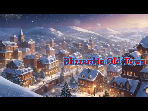 Видео: Метель в Старом городе.Звуки снежной пурги с порывистым,северным ветром.Звуки снежной бури для сна.