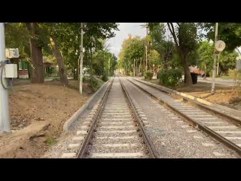 Видео: Таганрогский трамвай. Первый день работы маршрута №4.От Старого вокзала до Площади Авиаторов. 4.9.22