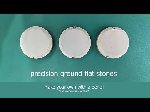 Видео: Изготовьте собственные плоские камни для точной шлифовки. Используйте только карандаш.