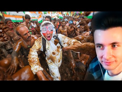 Видео: ХЕСУС СМОТРИТ: Внутри индийского фестиваля метания навоза! 🇮🇳💩 | Tyler Oliveira