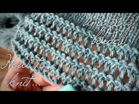 Видео: Вяжем красивейшие мережки спицами! 👌 How to knit beautiful lace pattern!