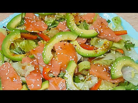 Видео: Вкуснейший Салат на Праздничный Стол. Без Майонеза! Быстрый Рецепт с красной рыбой на Новый Год 2023