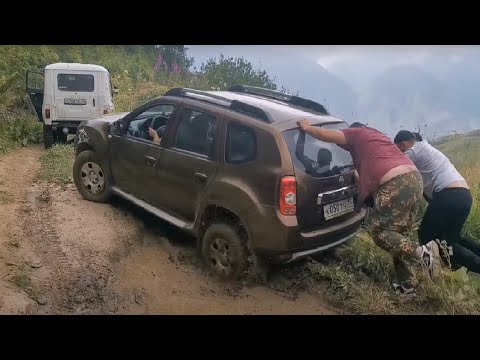 Видео: Дорога верхний Згид - Галиат. ХАНТЕР и  ДАСТЕР на бездорожье.