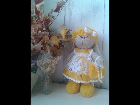 Видео: Зайка в стиле Тильда видео мастер-класс/платье/часть 1