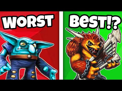Видео: РЕЙТИНГ Все злодеи SKYLANDERS TRAPP TEAM!