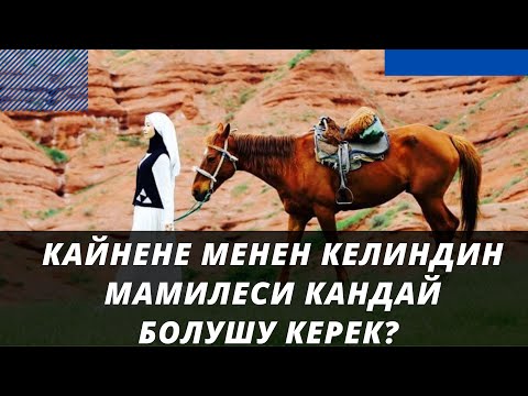 Видео: КАЙНЕНЕ МЕНЕН КЕЛИНДИН МАМИЛЕСИ КАНДАЙ БОЛУШУ КЕРЕК? | Айжан Акылбекова