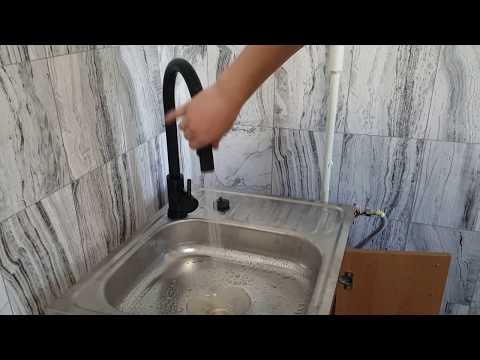 Видео: Обзор, Установка сенсорного смесителя, FMHJFISD Сенсорный Кухонный Кран с AliExpress Умный смеситель