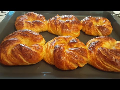 Видео: Бриошь (Brioche) Французкая слоистая булка с нежной мякотью.