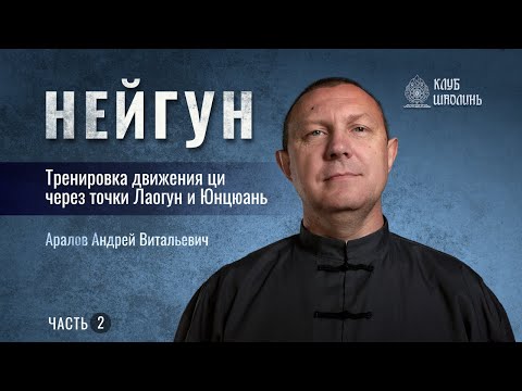 Видео: Нейгун. Тренировка движения ци через точки Лаогун и Юнцюань". Часть 2. Андрей Аралов