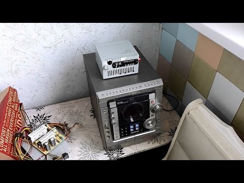 Видео: Коробочка с усилителем взамен музыкального центра.