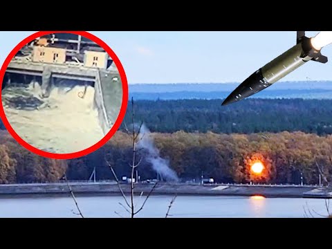 Видео: "Прям в плотину прилетело!" Белгородская дамба дал течь! РЛС "Небо": Только фазы по полю разлетелись