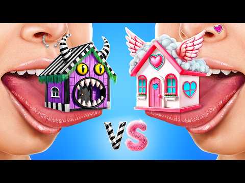 Видео: Мы построили секретные домики! Любовь из Головоломки 3 vs Битлджус!