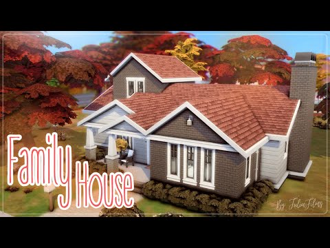 Видео: Семейный дом🏡👪│Строительство│Family House│SpeedBuild│NO CC [The Sims 4]