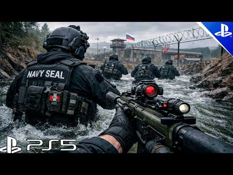 Видео: (PS5) Секретная миссия на украинской базе | Ультрареалистичный геймплей [4K60fps] Call of Duty