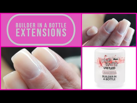 Видео: Строитель в бутылке Натуральное наращивание