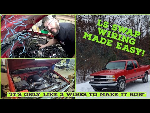 Видео: САМАЯ ПРОСТАЯ ЗАМЕНА LS В ИСТОРИИ!! ЧАСТЬ 2 ПРОВОДКИ 88-99 CHEVY/GMC Truck GMT400