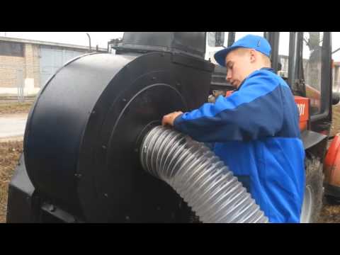 Видео: Пылесос садово парковый тракторный ПСПТ 3000 «Вихрь» Смиловичи