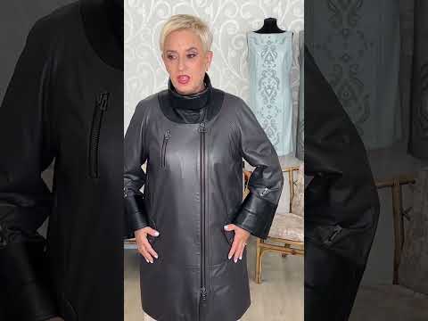 Видео: Реконструкция кожаной куртки цвета графит. Якутия #изделияизкожииб #мода