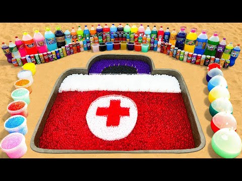 Видео: Как сделать аптечку первой помощи из больших шариков Orbeez, гигантских шариков из газировки, Pep...