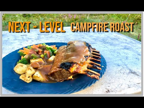 Видео: Как приготовить каре ягненка в походной печи на костре.