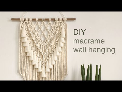 Видео: DIY | macrame layered wall hanging | многослойный макраме настенный