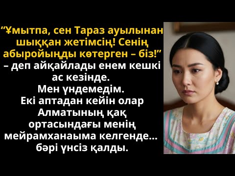 Видео: “Сен жетімсің!” деді енем, бірақ екі аптадан соң менің ресторанымда үнсіз қалды | Жаңа әңгіме