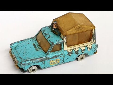 Видео: Реставрация корги Ford Thames Ice Cream Van № 447 для продажи мороженого. Модель игрушки.