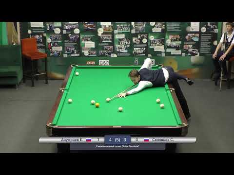 Видео: (Полуфинал) Ануфриев Елисей - Соловьев Сергей (10-й международный кубок "Трестфом")
