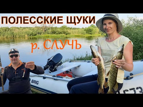 Видео: ПОЛЕССКИЕ ЩУКИ!/Супер Рыбалка!!!/река Случь/Рыбалка в Беларуси