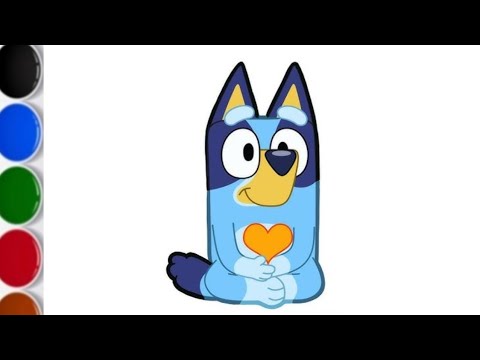 Видео: Рисуем синим💙🧡|пошаговая раскраска синим | раскраска синим | easycolouring | kidsart
