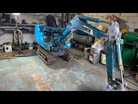 Видео: МИНИ ЭКСКАВАТОР KUBOTA РЕМОНТ СТРЕЛЫ😎