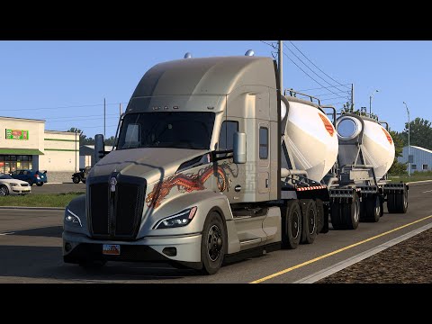 Видео: American Truck Simulator с грузом по Америке #157 Бобовоз. Димон теряет терпение. Айова (Iowa)